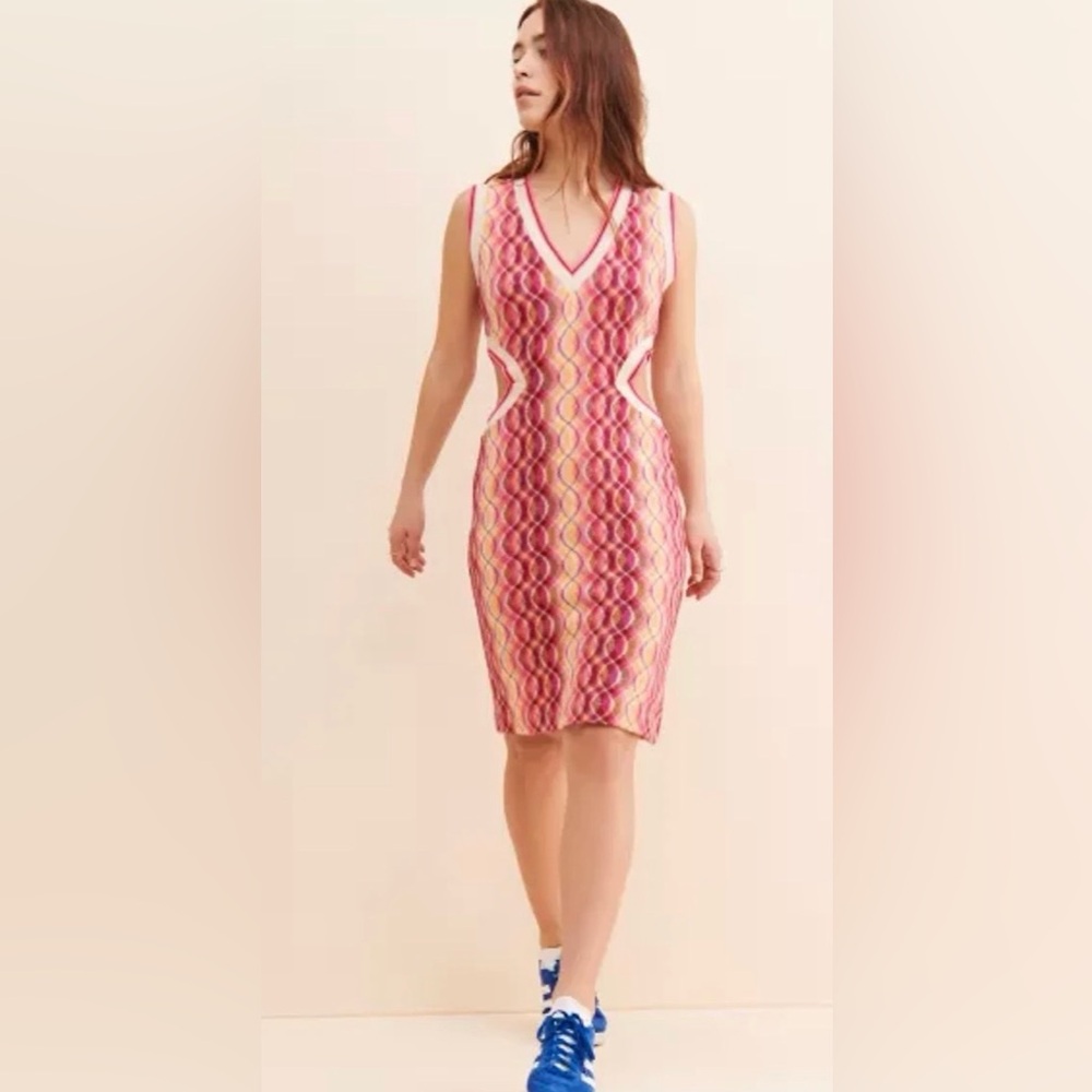 Anna Sui Waze Rider Knit Cut Out Dress